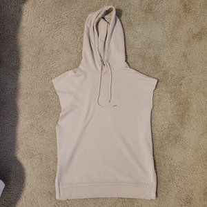 Forever 21 Sleeveless Hoodie With Side Slits - Medium